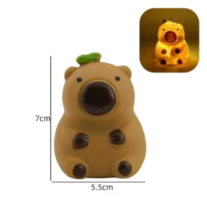 Luminária Decorativa Coelho Panda para Páscoa - Luz Noturna Fofa - S8
