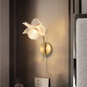 Lâmpada de Parede LED Moderna em Forma de Flor para Decoração