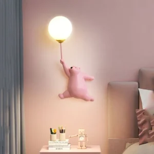 Arandela LED Urso Polar Criativa para Quarto Infantil