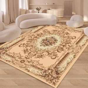 Tapete Floral Antiderrapante Lavável para Sala e Quarto - Estilo Moderno - Cor 3, 80x120cm