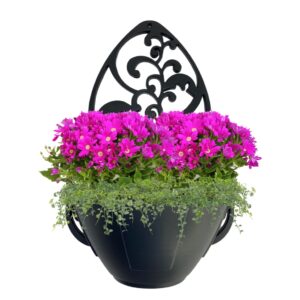 Kit 5 Vasos Arandelas Com Suporte Para Flores Suculentas E Plantas Vaso Meia Lua Para Parede