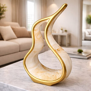 Enfeite Vaso Pinguim Ceramica Decoração Rack Sala Estante Aparador