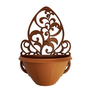 Kit 5 Vasos Arandelas Com Suporte Para Flores Suculentas E Plantas Vaso Meia Lua Para Parede