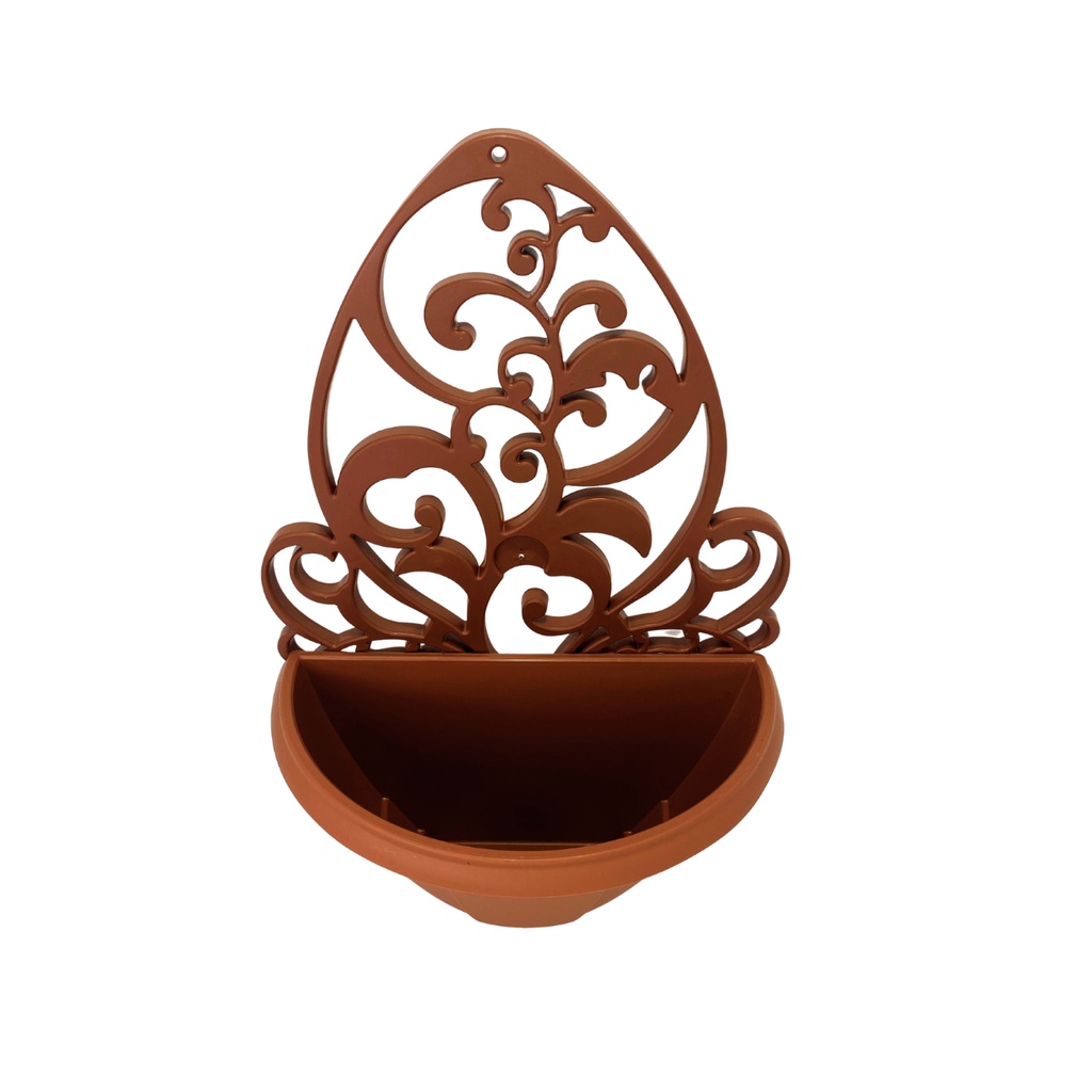 Kit 5 Vasos Arandelas Com Suporte Para Flores Suculentas E Plantas Vaso Meia Lua Para Parede