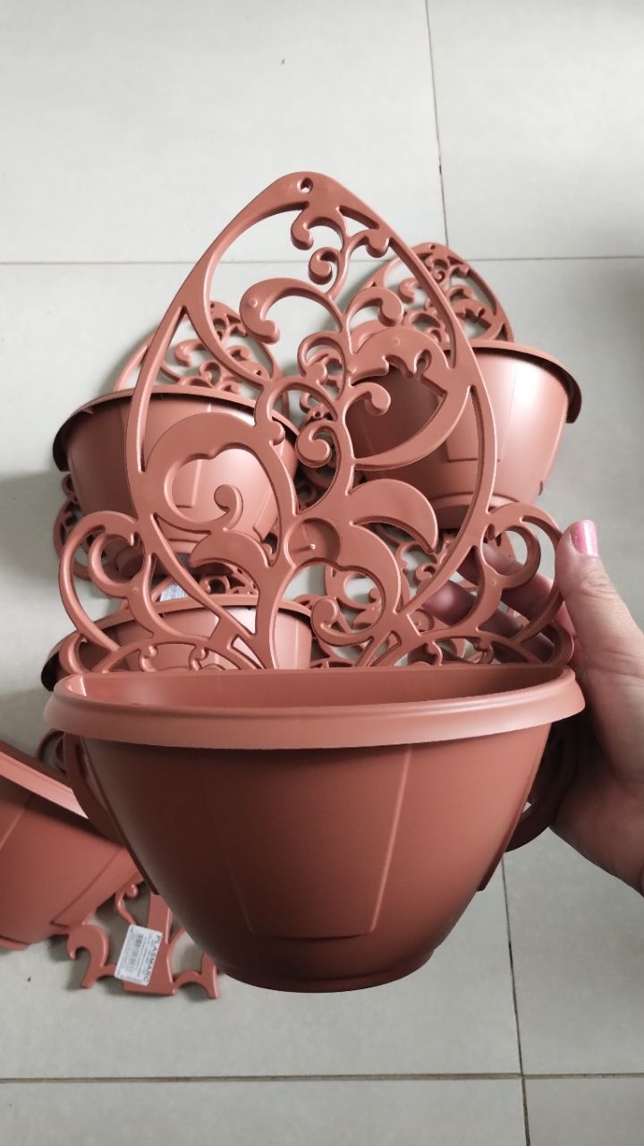 Kit 5 Vasos Arandelas Com Suporte Para Flores Suculentas E Plantas Vaso Meia Lua Para Parede