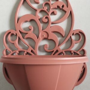 Kit 5 Vasos Arandelas Com Suporte Para Flores Suculentas E Plantas Vaso Meia Lua Para Parede