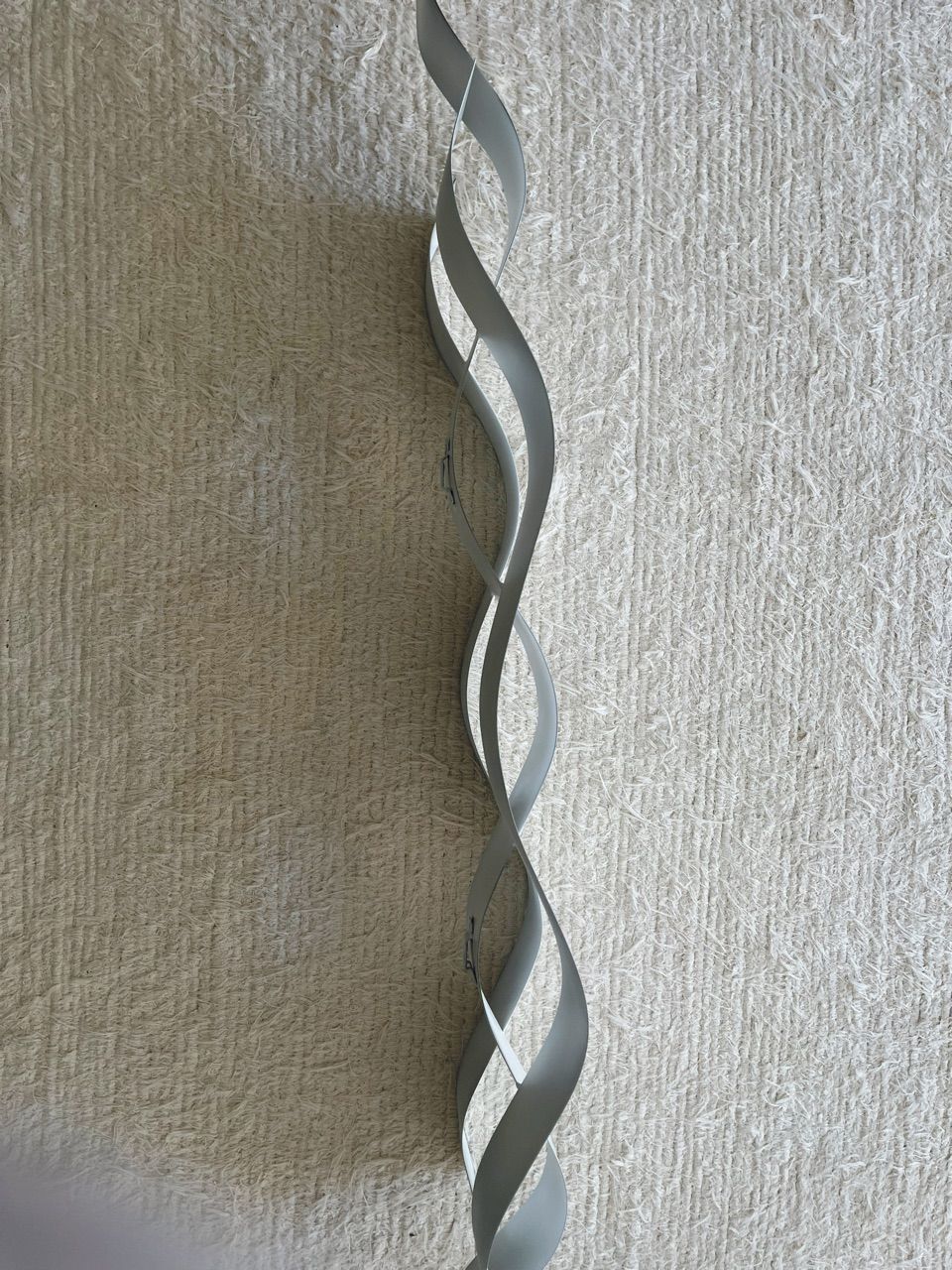 ESCULTURA ONDULADA DE PAREDE DE METAL,DECORAÇAO ENFEITE METAL DE AÇO,ESCULTURA DECORATIVA